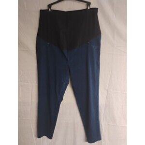 Womans Maternity Dark Wash Time & Tru  Blue Jeans XL 16-18